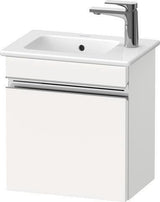 DURAVIT Sivida Waschtischunterbau 400 mm Nussbaum – Wandhängend, 1 Tür, Dämpfung