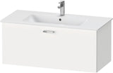 Duravit XBase Waschtischunterbau 600 mm wandhängend, 1 Auszug, weiß matt, mit Soft-Close