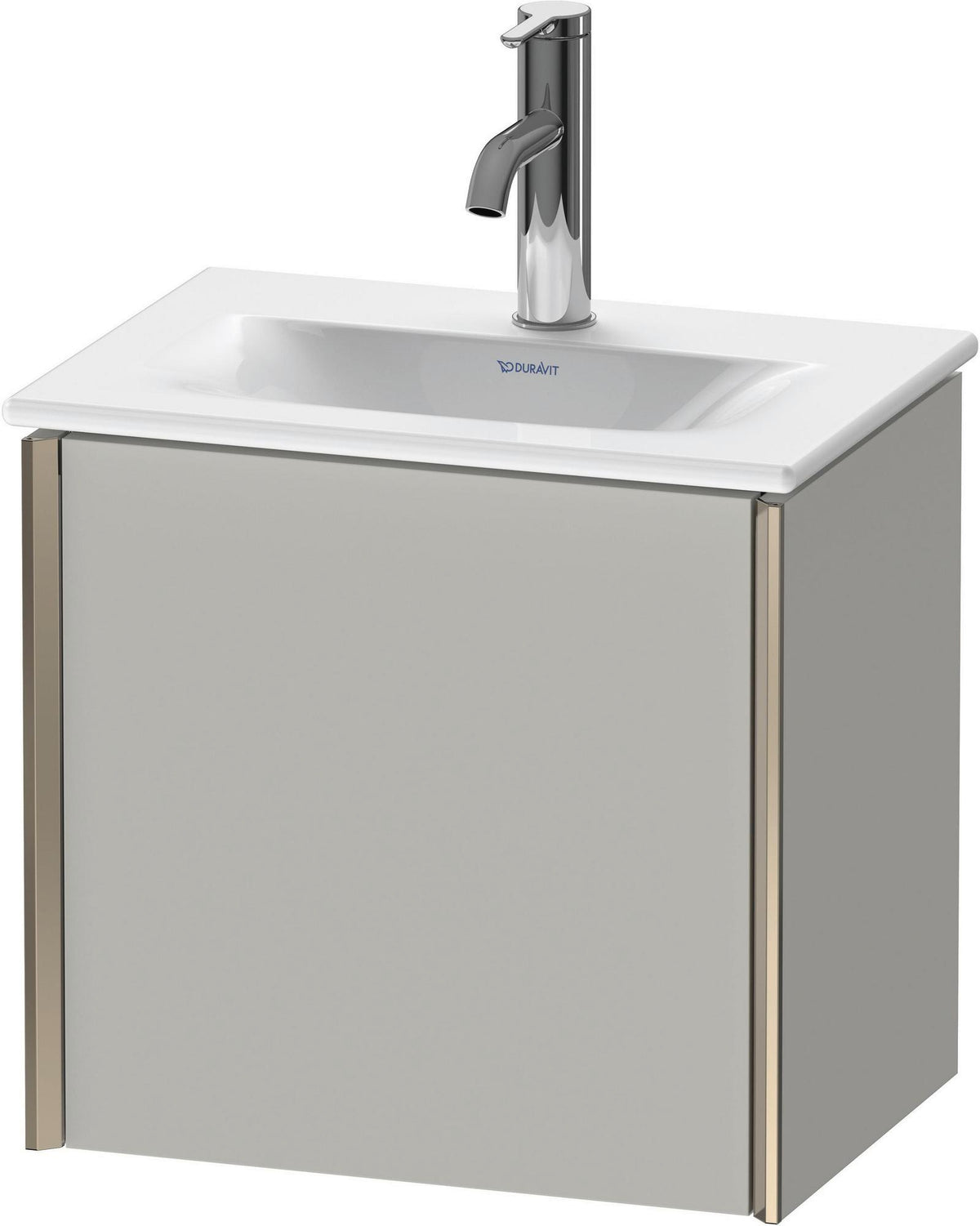 Duravit XViu Waschtischunterbau wandhängend, 1 Tür, betongrau matt, 430 mm