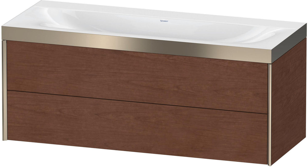 DURAVIT XViu c-bonded Waschtischunterbauset 1200 mm wandhängend mit 2 Schubkästen