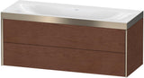 DURAVIT XViu c-bonded Waschtischunterbauset 1200 mm wandhängend mit 2 Schubkästen