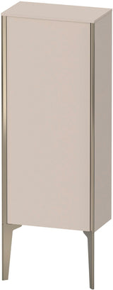 Duravit XViu Halbhochschrank 400 mm taupe matt mit Tip-on Technik und Soft-Close