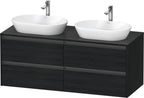 eiche schwarz / 4 Schubkästen / links und rechts