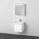 Duravit No.1 Möbel-Set 600x450mm, Waschtisch mit Unterbau und Spiegelschrank, Weiß Matt