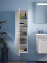 Duravit No.1 Halbhochschrank 400x360x1320mm Weiß Matt mit 1 Tür und Soft-Close