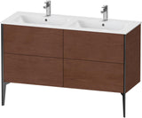 DURAVIT XViu Waschtischunterbau bodenstehend 1280 mm, 4 Auszüge, weiß matt – Tip-On