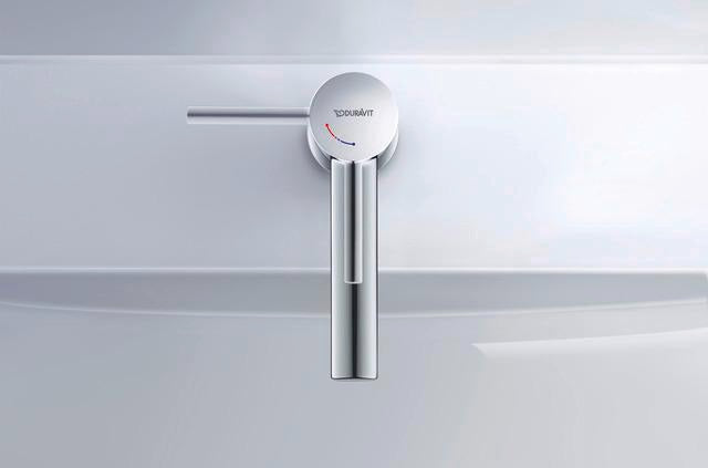 Duravit Circle Einhebel-Waschtischmischer Chrom – ohne Zugstange, 100 mm Auslauf, Keramikmischsystem