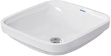 DURAVIT DuraStyle Einbauwaschtisch 370 mm weiß mit Überlauf und WonderGliss