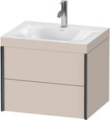 DURAVIT XViu c-bonded Waschtischunterschrank 600 mm wandhängend mit 2 Schubkästen und Push-Open