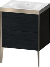 DURAVIT XViu c-bonded Waschtischunterbauset 610 mm Eiche mit 2 Auszügen