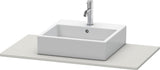 DURAVIT Konsole XSquare 1000x550mm betongrau matt mit Ausschnitt für Waschtisch