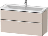 DURAVIT D-Neo Waschtischunterbau 1184 mm Eiche Schwarz mit Bronze Griff