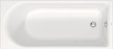 DURAVIT D-Neo Badewanne 1500x750 mm Einbauversion Weiß mit Überlauf und 1 Rückenschräge