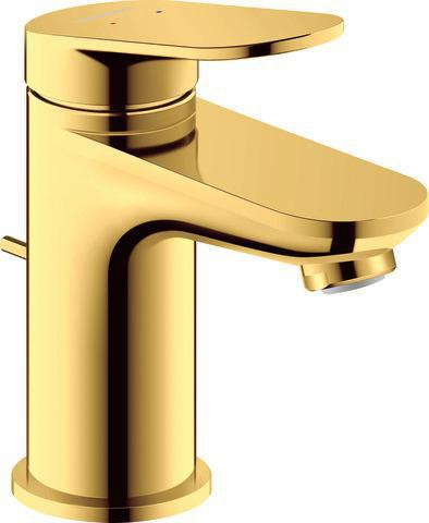 DURAVIT Wave Einhebel-Waschtischmischer S mit Zugstange, Gold Poliert, 95 mm Ausladung