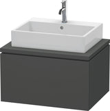 Duravit L-Cube Konsolenwaschtischunterbau 720 mm betongrau matt mit 1 Auszug und Tip-on-Technik