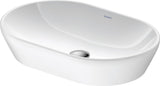 Duravit D-Neo Aufsatzbecken 600 mm oval weiß mit WonderGliss