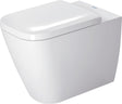 DURAVIT Stand-WC Happy D.2 570 mm Tiefspüler, Abgang waagerecht, weiß