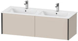 Duravit Waschtischunterbau XVIU 1280 mm mit Nussbaum-Einrichtungssystem rechts