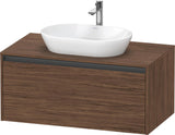 Duravit Ketho.2 Konsolen-Waschtischunterbau 1000 mm betongrau matt, wandhängend, 1 Auszug, Soft-Close