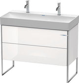 Duravit XSquare Waschtischunterbau 984x731x460 mm mit Fußgestell, s-matt und Ahorn