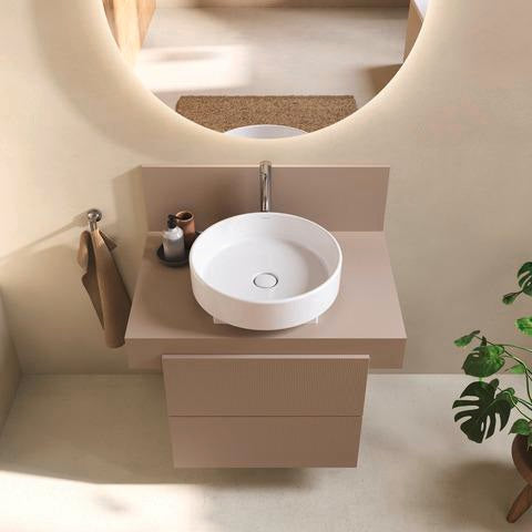 Duravit Balcoon Konsole 800x370x550 mm mit mittigem Ausschnitt, Elfenbein Matt