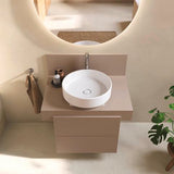 Duravit Balcoon Konsole 800x370x550 mm mit mittigem Ausschnitt, Elfenbein Matt