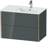 DURAVIT XViu Waschtischunterbau wandhängend 810 mm, 2 Schubkästen, weiß matt
