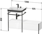 Duravit Happy D.2 Plus Waschtischunterbau 1200x490mm mit Metallkonsole, supermatt