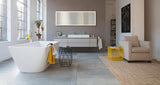 Duravit L-Cube Konsolenwaschtischunterbau 1020 mm betongrau matt mit 2 Schubkästen und Tip-On-Technik