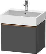 DURAVIT D-Neo Waschtischunterbau 584 mm wandhängend mit 1 Auszug, Griff Bronze, Weiß Matt