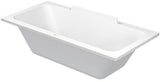 Duravit DuraStyle 2 Rechteck-Badewanne 1800x800mm weiß mit 2 Rückenschrägen