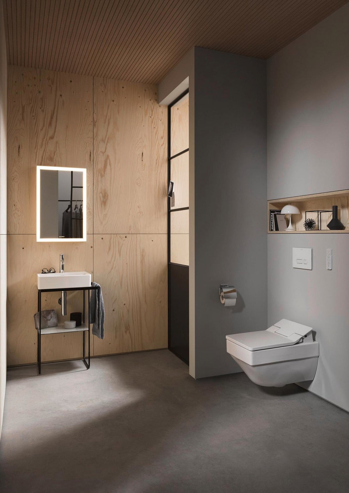 DURAVIT DuraSquare Handwaschbecken 450 mm mit Hahnlochbank, weiß, ohne Überlauf