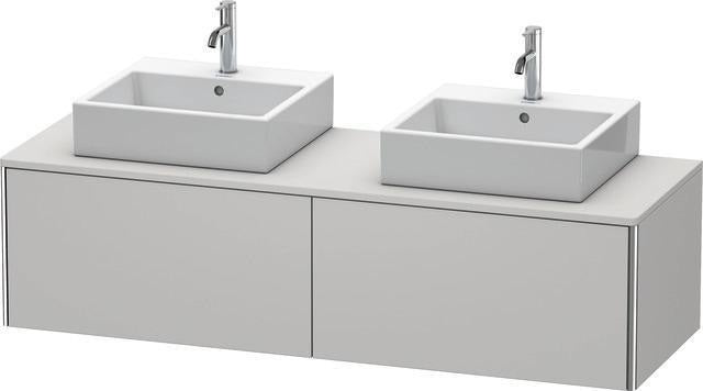 Duravit XSquare Waschtischunterbau 1600 mm wandhängend 2 Auszüge Sanitär-Ahorn seidig-matt