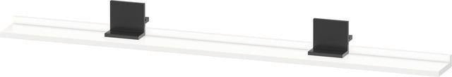 DURAVIT Sivida Spiegelablage 1280x115x35 mm – Chrom/Weiß Matt, inkl. Befestigungsmaterial