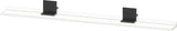 DURAVIT Sivida Spiegelablage 1280x115x35 mm – Chrom/Weiß Matt, inkl. Befestigungsmaterial
