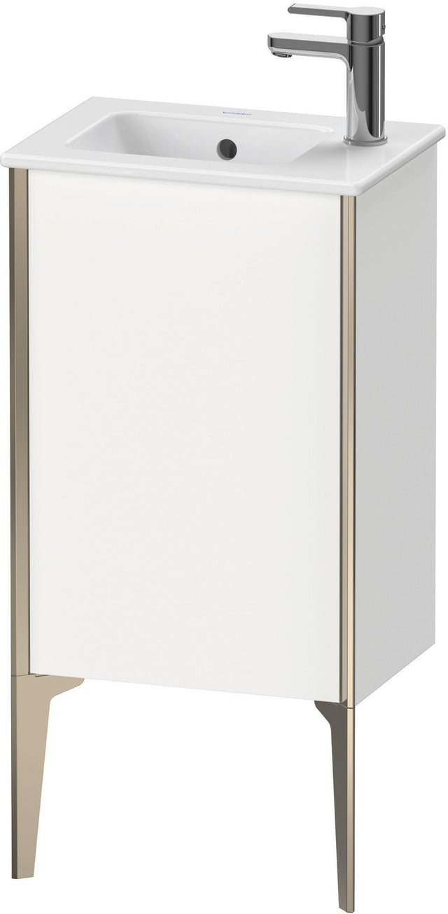Duravit XViu Waschtischunterbau bodenstehend 1 Tür 594 mm links champagner matt/weiß matt