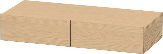 Duravit DuraStyle Schubkastenablage 1000 mm, 2 Schubkästen, Eiche Schwarz/Weiß Matt