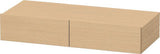 Duravit DuraStyle Schubkastenablage 1000 mm, 2 Schubkästen, Eiche Schwarz/Weiß Matt