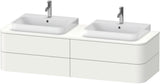 DURAVIT Happy D.2 Konsolenwaschtischunterbau 1600 mm mit 4 Schubkästen, Tip-On & LED