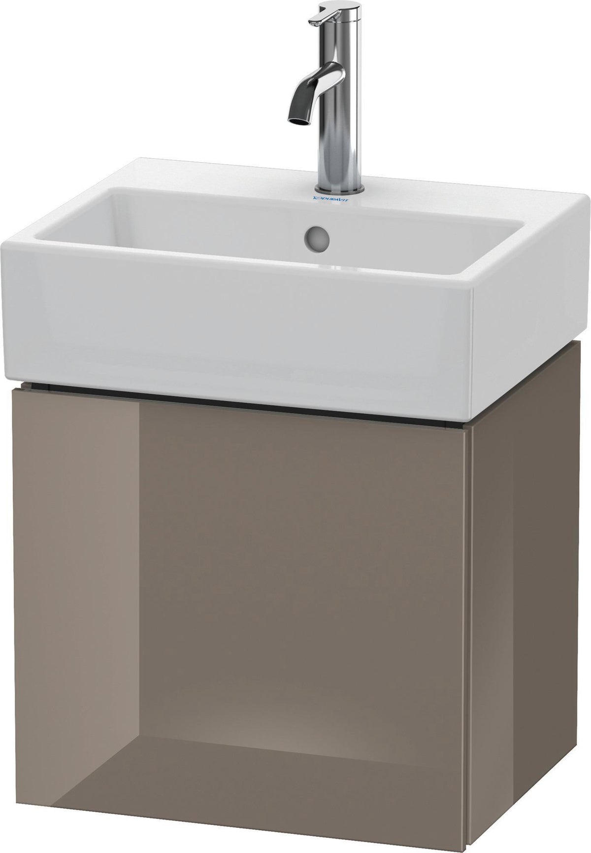 Duravit L-Cube Waschtischunterbau 434 mm weiß matt, 1 Tür links, wandhängend