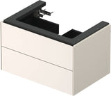 DURAVIT White Tulip Waschtischunterbau 684 mm, 2 Schubkästen, weiß seidenmatt, LED