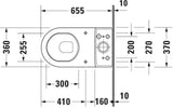 DURAVIT Stand-WC Starck 3 Tiefspüler 655 mm weiß, für Aufsatz-Spülkasten