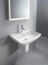 Duravit Waschtisch ME by Starck 650 mm Weiß Seidenmatt mit Überlauf und Hahnlochbank