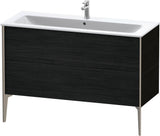 DURAVIT XViu Waschtischunterbau bodenstehend 1210 mm, 2 Auszüge, champagner matt/weiß matt