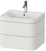 Duravit Waschtischset Happy D.2 Plus 2 Schubkästen 575x490 mm e HL Taupe Supermatt