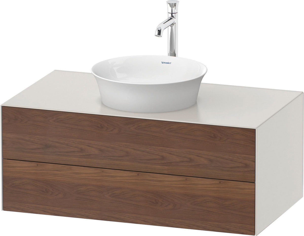 DURAVIT White Tulip Waschtischunterbau wandhängend 1000 mm, 2 Schubkästen, Weiß Seidenmatt