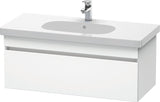 DURAVIT DuraStyle Waschtischunterbau 1000 mm wandhängend mit 1 Auszug und Soft-Close in Weiß Matt