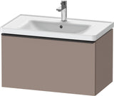 Duravit D-Neo Waschtischunterbau 784 mm Eiche Schwarz Matt mit 1 Auszug und Bronze-Griff