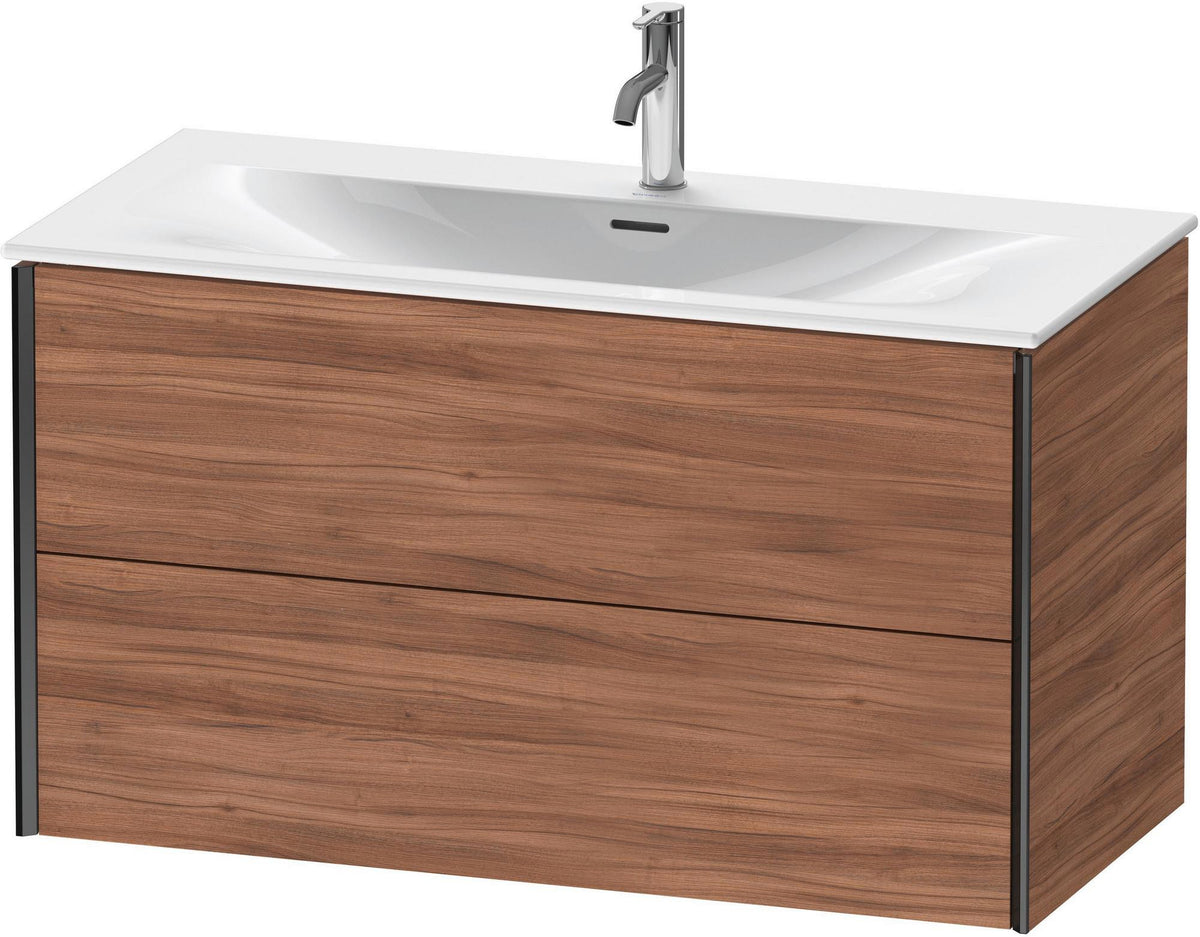 DURAVIT XViu Waschtischunterbau wandhängend 1010 mm, 2 Schubkästen, weiß matt – mit Tip-On-Technik