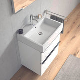 DURAVIT Waschtisch Vero Air 600 mm mit Überlauf, 1 Hahnloch, weiß – Wandmontage